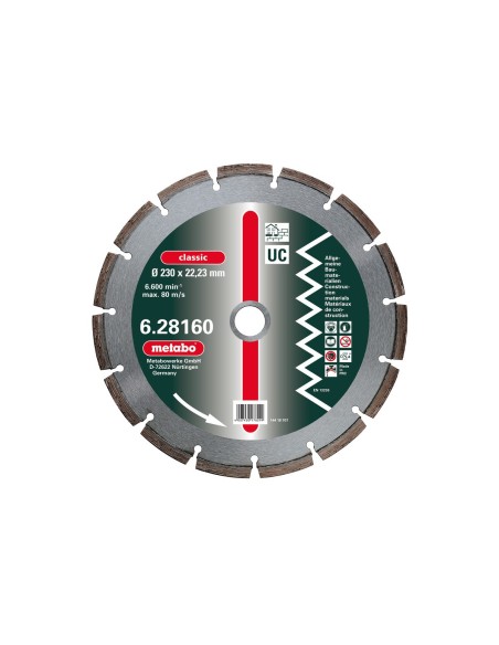 Disco de tronzar de diamante, 300x3,2x20,0/22,23/25,4mm, classic, UC, universal (628161000)