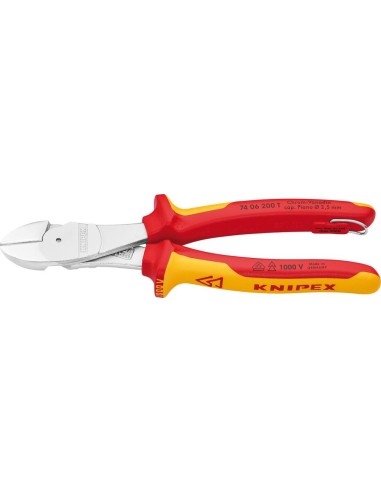 Cortaalambres fuerza VDE TT c/ mango varios componentes 200mm KNIPEX