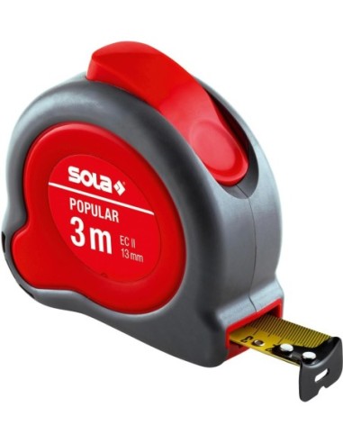 Cinta métrica enrollable Popular 3 mx13mm sola