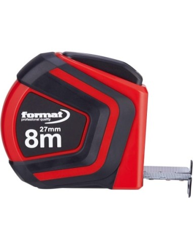 Cinta métrica de bolsilloAutolock 8mx27mm blanca