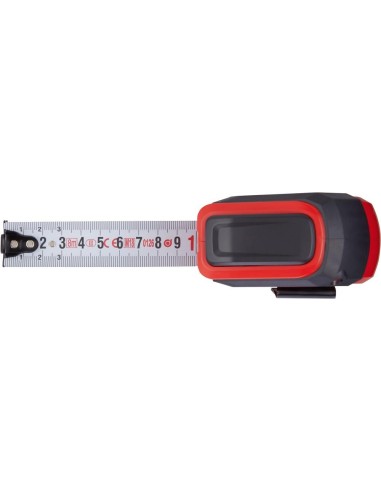 Cinta métrica de bolsilloAutolock 8mx27mm blanca