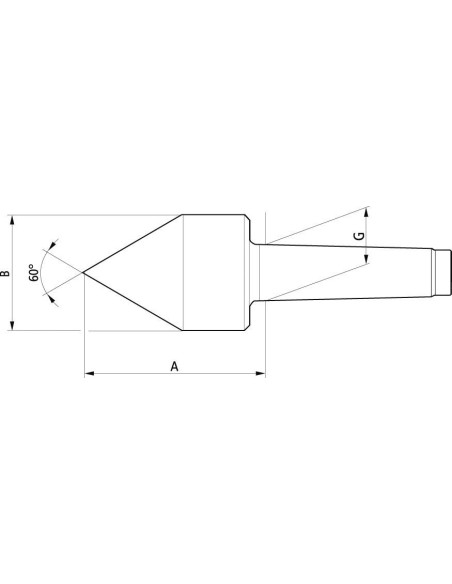 Cono centrado giratorio 627 tam.272 CM2 RÖHM