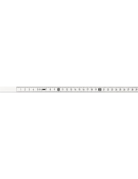 Cinta métrica blanca 10mx13mm autorretentiva LNR-SK BMI