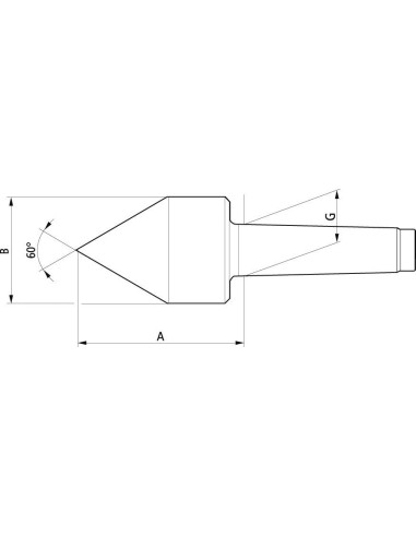 Cono centrado giratorio 627 tam.274 CM4 RÖHM