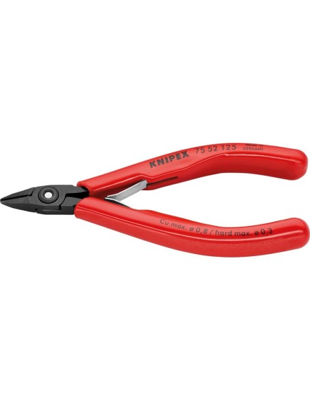 Cortaalambres electrónicapuntiagudo 125mm KNIPEX