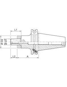Cono portafresas combi DIN69871ADB SK40-32 HAIMER 2