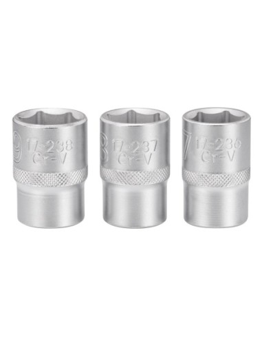 Juego de 3 vasos 1/2 17-18-19mm - FATMAX