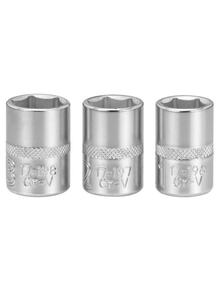 Juego de 3 vasos 1/4 11-12-13mm - FATMAX