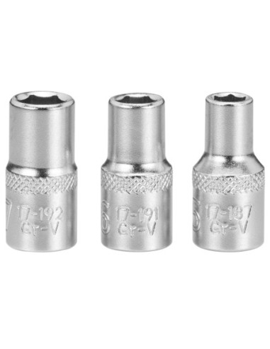 Juego de 3 vasos 1/4 5-6-7mm - FATMAX