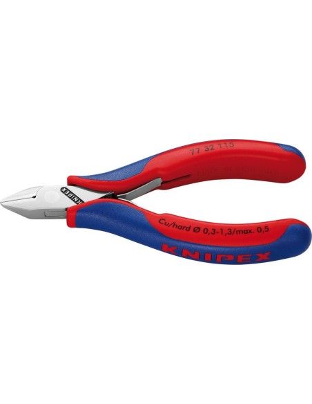 Cortaalambres electrónicapuntiagudo c/ biselado ligero 115mm KNIPEX