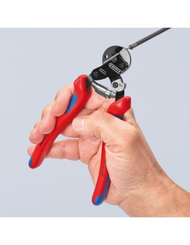 Cortacables cable trenzado con mango varioscomponentes 160mm KNIPEX
