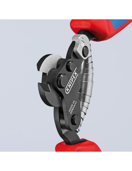 Cortacables cable trenzado con mango varioscomponentes 160mm KNIPEX