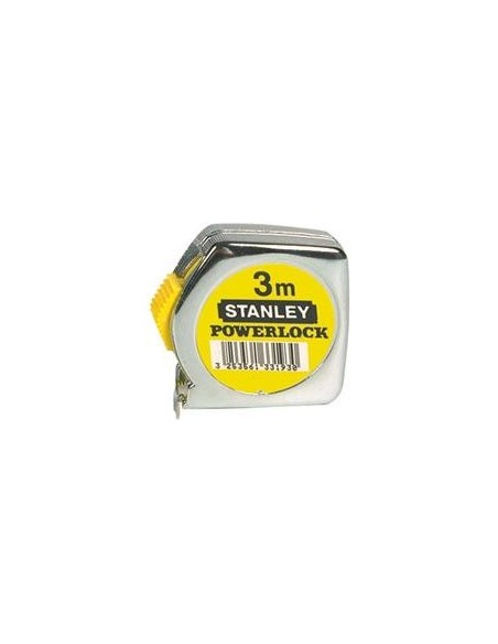 Cinta métrica de bolsilloPowerlock metal 3mx12,7mmSTANLEY