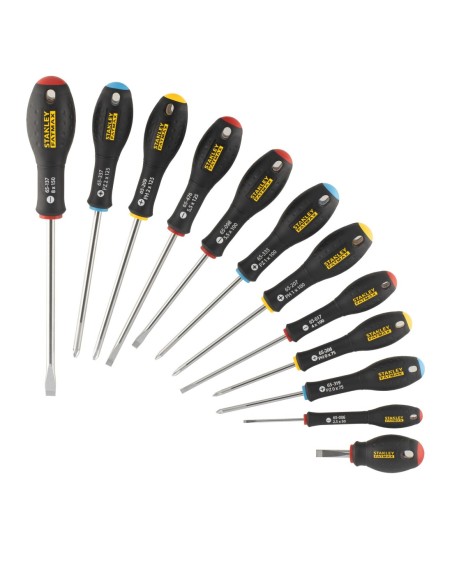 Juego de destornilladores FATMAX de 12 Piezas Plana/Pozidrive/ Phillips