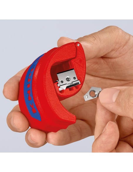 Cortatubos de plástico p.tubos 20-50mm y tubos de goteo KNIPEX