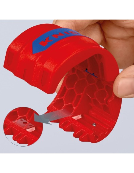 Cortatubos de plástico p.tubos 20-50mm y tubos de goteo KNIPEX