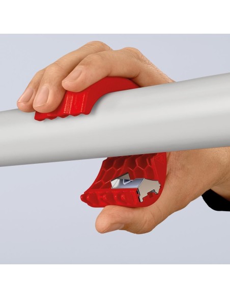 Cortatubos de plástico p.tubos 20-50mm y tubos de goteo KNIPEX