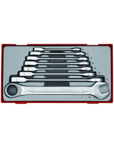 JUEGO DE LLAVES COMBI CARRACA MÉTRICAS TT6508RS