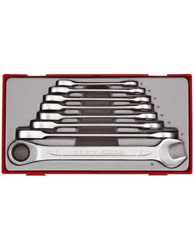 JUEGO DE LLAVES COMBI CARRACA MÉTRICAS TT6508RS
