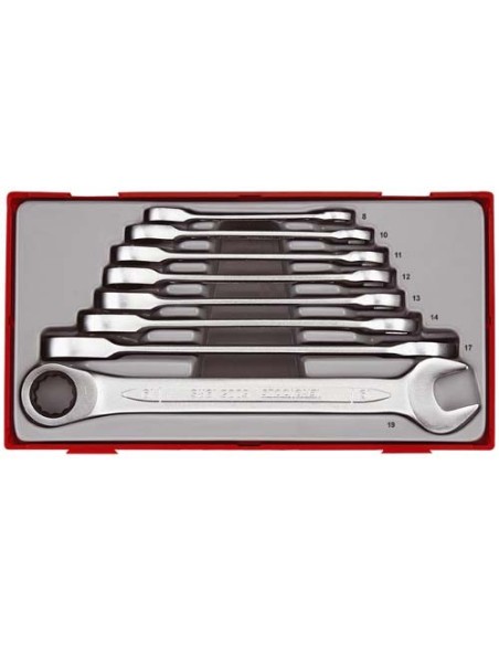 JUEGO DE LLAVES COMBI CARRACA MÉTRICAS TT6508RS