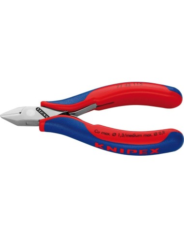 Cortaalambres electrónicapuntiagudo sin bisel 115mm KNIPEX