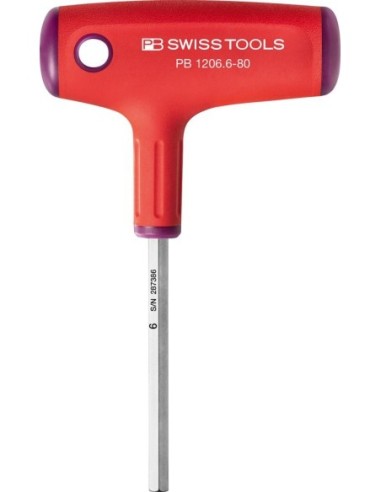 Destornillador mango en T6x80mm PB Swiss Tools