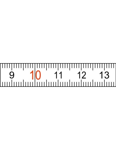 Cinta métrica de bolsilloblanca con suela de acerofino 3mx13mm BMI