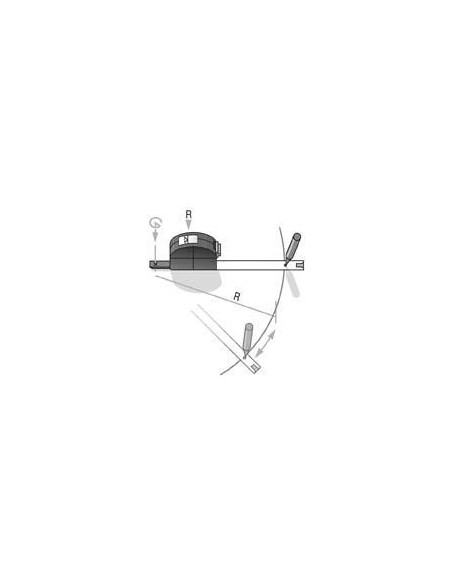 Cinta métrica de bolsillocon visor 3mx16mm con compás BMI