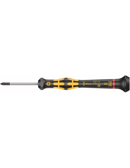 Destornillador de electrónica ESD PH0x60mm Wera