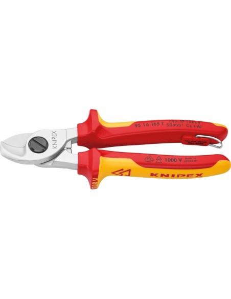 Cortacables VDE 165mm c/ ojal seg Knipex