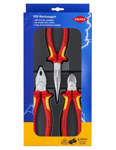 juego Electro (cartulina autoservicio/blíster) KNIPEX 00 20 12