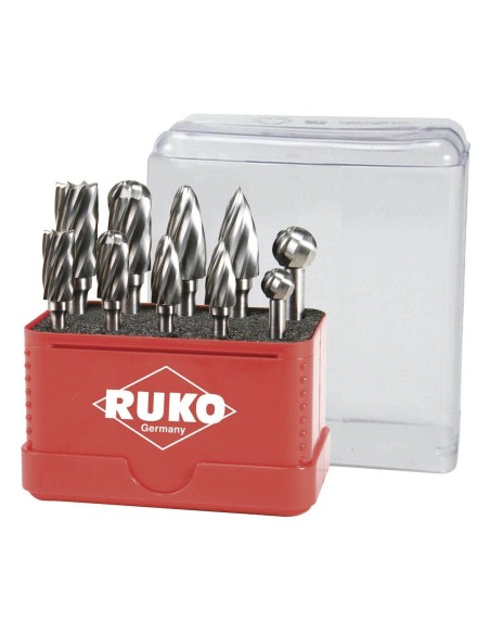 Juego fresas de Metal Duro TiCN para aluminio con vástago de 6 mm