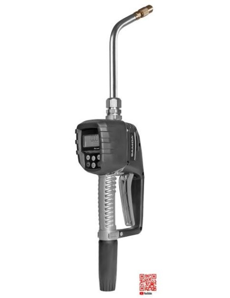 PISTOLA CONTADORA DIGITAL PRESELECCIÓN PCP30, EXTENSIÓN RÍGIDA 60°, MANUAL 1/4 VUELTA