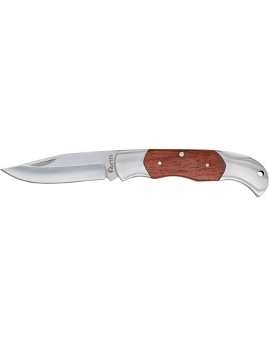 Cuchillo trabajo madera con funda de cuero 175mm FORTIS