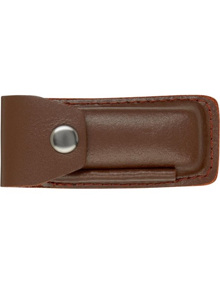Cuchillo trabajo madera con funda de cuero 175mm FORTIS