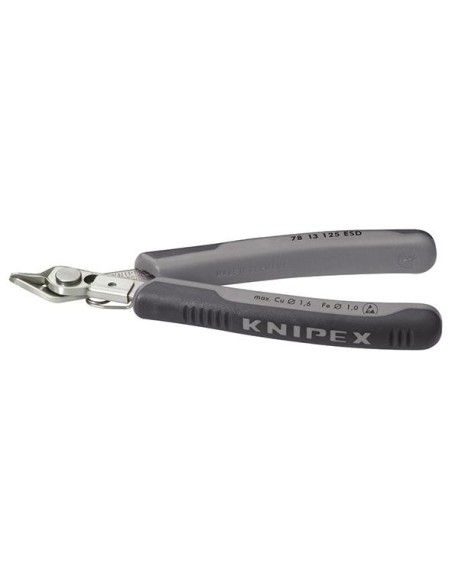 Cortaalambres electrónicaESD V2A con receptor 125mm KNIPEX