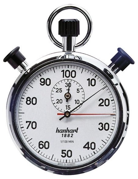 Cronómetro incremental doble 1/100-min. 30min. HANHART