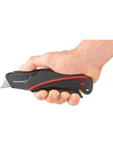 Cúter de seguridad Retroceso hoja 100% automincl. 1 hoja