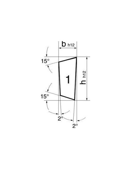 Cuchilla HSSE forma L 18x4x160mm Index WILKE