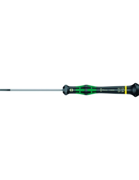 Destornillador plano de electrónica 2,5x0,4x80mm Wera