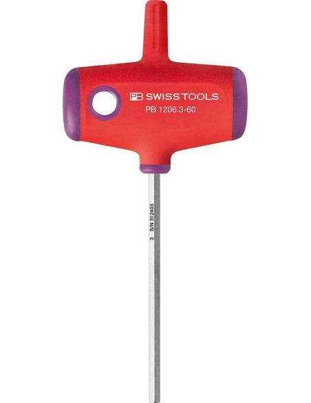Destornillador mango en T3x60mm PB Swiss Tools