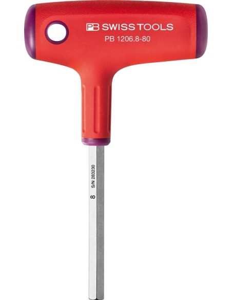 Destornillador mango en T8x80mm PB Swiss Tools