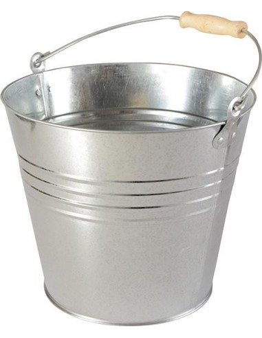 Cubo chapa acero galvanizado 12l modelo ligero