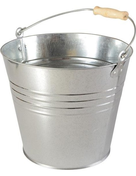 Cubo chapa acero galvanizado 12l modelo ligero