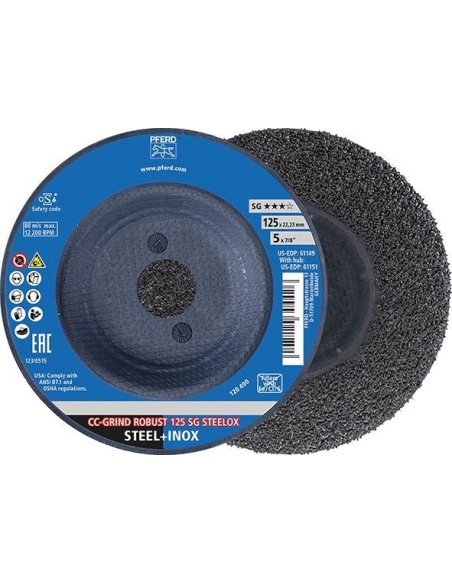 Disco abrasivo SG CC-GRIND-ROBUST STEELOX 125mm Pferd