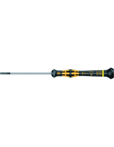 Destornillador de electrónica ESD plano 3x0,5x80mm Wera