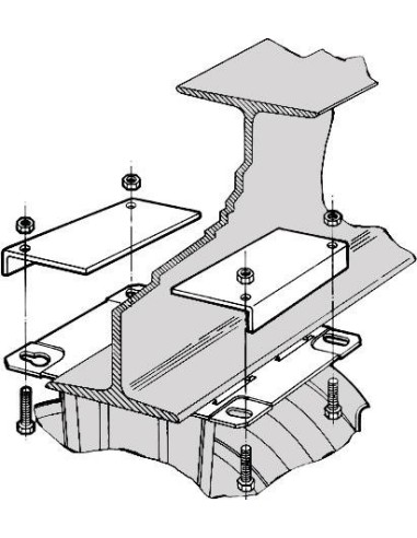 SOPORTE PARA ENROLLADOR DE MANGUERA DE MONTAJE I-BEAM