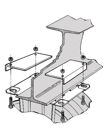 SOPORTE PARA ENROLLADOR DE MANGUERA DE MONTAJE I-BEAM