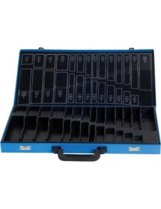 Maletín metal vacío azul 230 piezas, incl. KLM DIN338