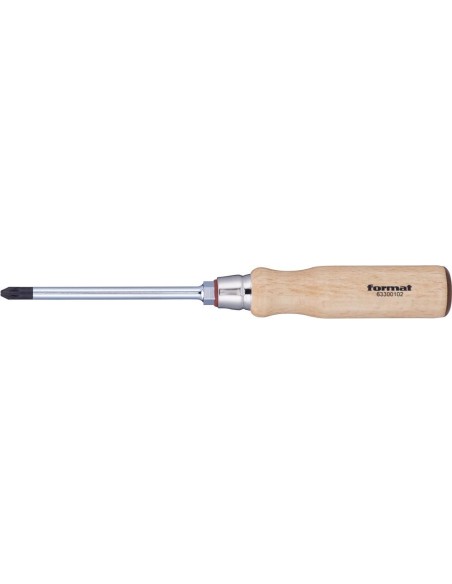 Destornillador con mango madera PZ3x150mm